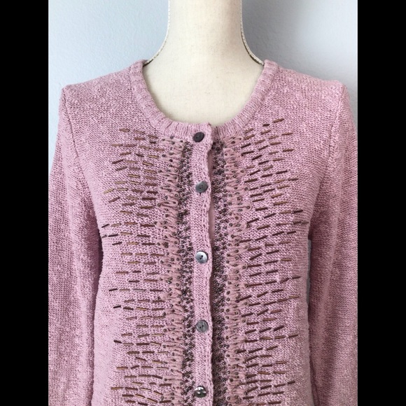 SUNDANCE CATALOG Day to Night Beaded Cardigan Top - Picture 3 of 8